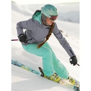 Athleta Fall Line Insulated Ski Pants Mint Green Sz 6 Petite